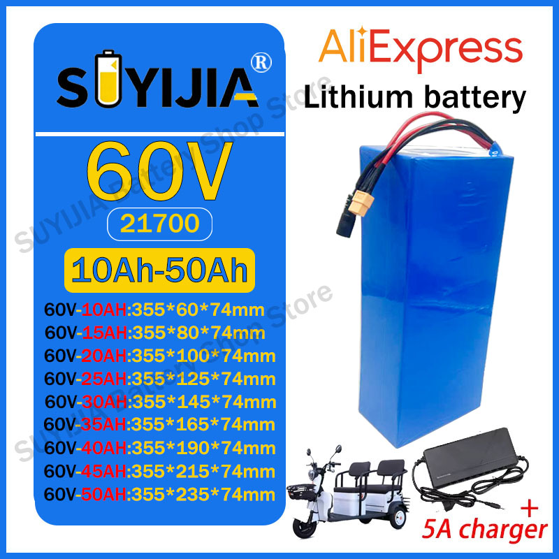 21700 60V 50Ah 45Ah 20Ah 25Ah  - đánh giá và giá 60V 30Ah 21700 Battery Pack